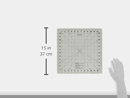 Fiskars 14" x 14" Rotating Self Healing Cutting Mat for Fabric Squares