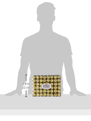 Ferrero Rocher Hazelnut Chocolates - 48 Piece Box (600g)