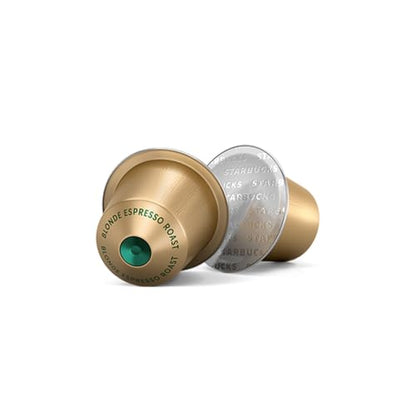 Starbucks by Nespresso Blonde Espresso Roast Coffee Capsules – Original Line Compatible, 50 Pods (5 Sleeves of 10)