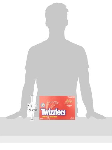 TWIZZLERS Strawberry Licorice Twists – 24 Pack Bulk Candy Box