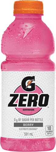 Gatorade Zero Berry Electrolyte Drink, 591 mL Bottles, 24-Pack
