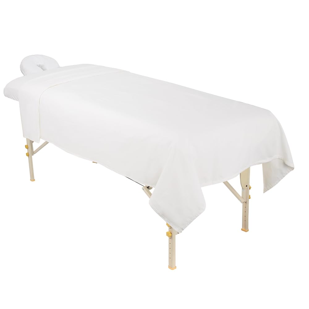 For Pro Premium Flannel Sheet 3 Piece Set, White
