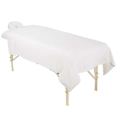 For Pro Premium Flannel Sheet 3 Piece Set, White