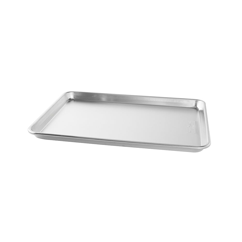 Nordic Ware Naturals Half Sheet - USA Made Aluminum Commercial Quality Sheet Pan for Baking or Roasting, Encapsulated Galvanized Steel Rim Prevents Warping, 1-Pack Nordic Ware