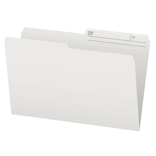 Pendaflex File Folders - Ivory/White Colour File Organizers, 1/2 Cut Tab, Legal Size, Durable Paper Stock, 100/Box, Ideal for Office, Home, and School Organization Pendaflex