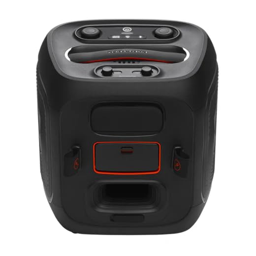 JBL PartyBox Encore 2 (with 2 Mics) - Portable Party Speaker with Two Digital Wireless Mics, 100W Powerful Sound, AI Sound Boost, Auracast-Enabled, Dynamic Light Show, and IPX4 Splash Proof - Black