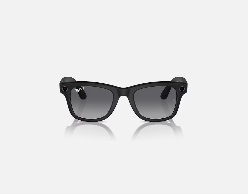 Ray-Ban Meta Glasses, Wayfarer - Matte Black/Polarized Gradient Graphite Meta