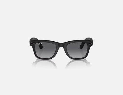 Ray-Ban Meta Glasses, Wayfarer - Matte Black/Polarized Gradient Graphite Meta