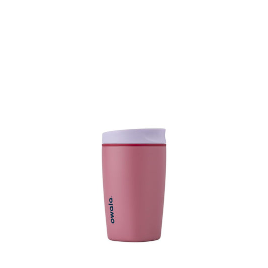 Owala SmoothSip Slider Insulated Stainless Steel Coffee Tumbler, Reusable Iced Coffee Cup, Hot Coffee Travel Mug, BPA Free 12 oz, Crochet Queen