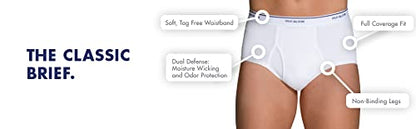 Fruit of the Loom mens Cotton (Regular & Big Men) Briefs, Regular - 6 Pack Assorted, Small US