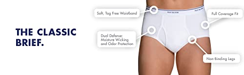 Fruit of the Loom mens Cotton (Regular & Big Men) Briefs, Regular - 6 Pack Assorted, Large US