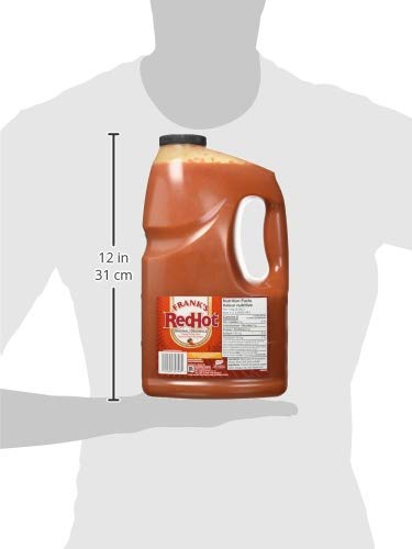 Frank's RedHot Original Hot Sauce, 3.78 L Bulk Bottle - Pour or Shake for Wings, Pizza, Tacos & More