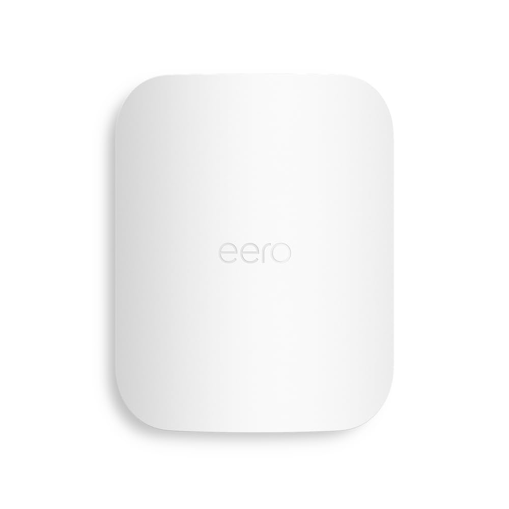 Amazon eero Outdoor 7 dual-band mesh wifi router (newest model), Weatherproof rating of IP66, Coverage up to 1,390 m² outdoors, 1-pack, Includes 30W PoE+ adaptor