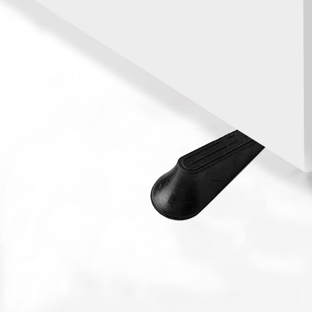 Heavy Duty Rubber Door Stoppers，Door Wedge for Residential and Commercial Use，Multi Floor Doorstop Ensures Tight Fit for Gaps，Residential and Commercial Use, Black - Available at All In One Marketplace Canada