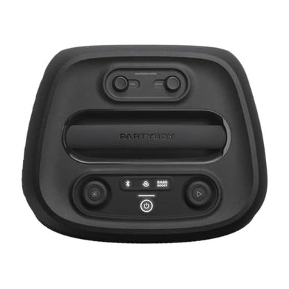 JBL PartyBox Encore 2 (with 2 Mics) - Portable Party Speaker with Two Digital Wireless Mics, 100W Powerful Sound, AI Sound Boost, Auracast-Enabled, Dynamic Light Show, and IPX4 Splash Proof - Black