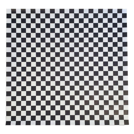 Value+ - Checkered Sheets - Black - 12"x12"