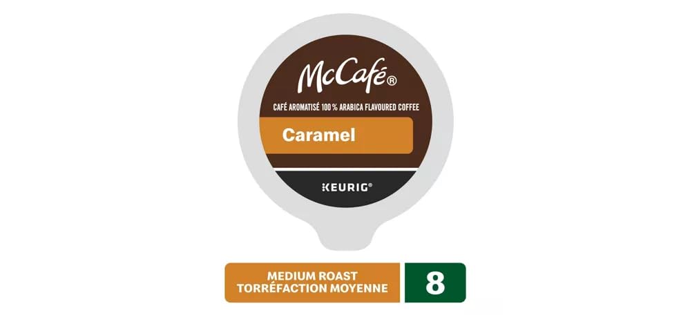 McCafé Variety Pack K-Cup Pods for Keurig Brewers, Medium Roast, Caramel, French Vanilla & Hazelnut, 24 Count