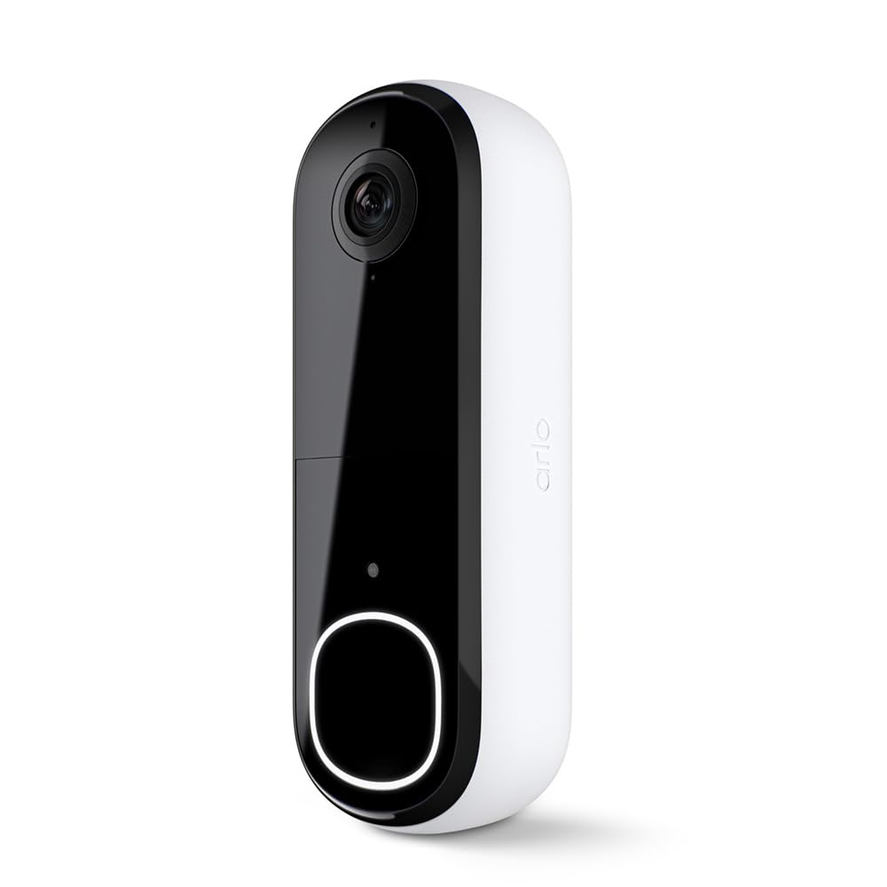 Arlo Essential Security Camera 2K (3rd Gen, 2025 Release) - Wireless Outdoor Camera, Battery Power, Person Recognition, Package Detection, Animated Preview, 1-Month Trial of Secure Plan, 2 Cam, White Arlo
