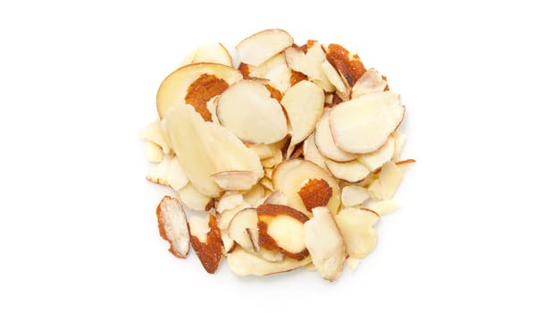 Yupik Sliced Almonds with Skins, 1kg – Raw, Unblanched, Gluten-Free, Kosher, High in Protein & Fiber