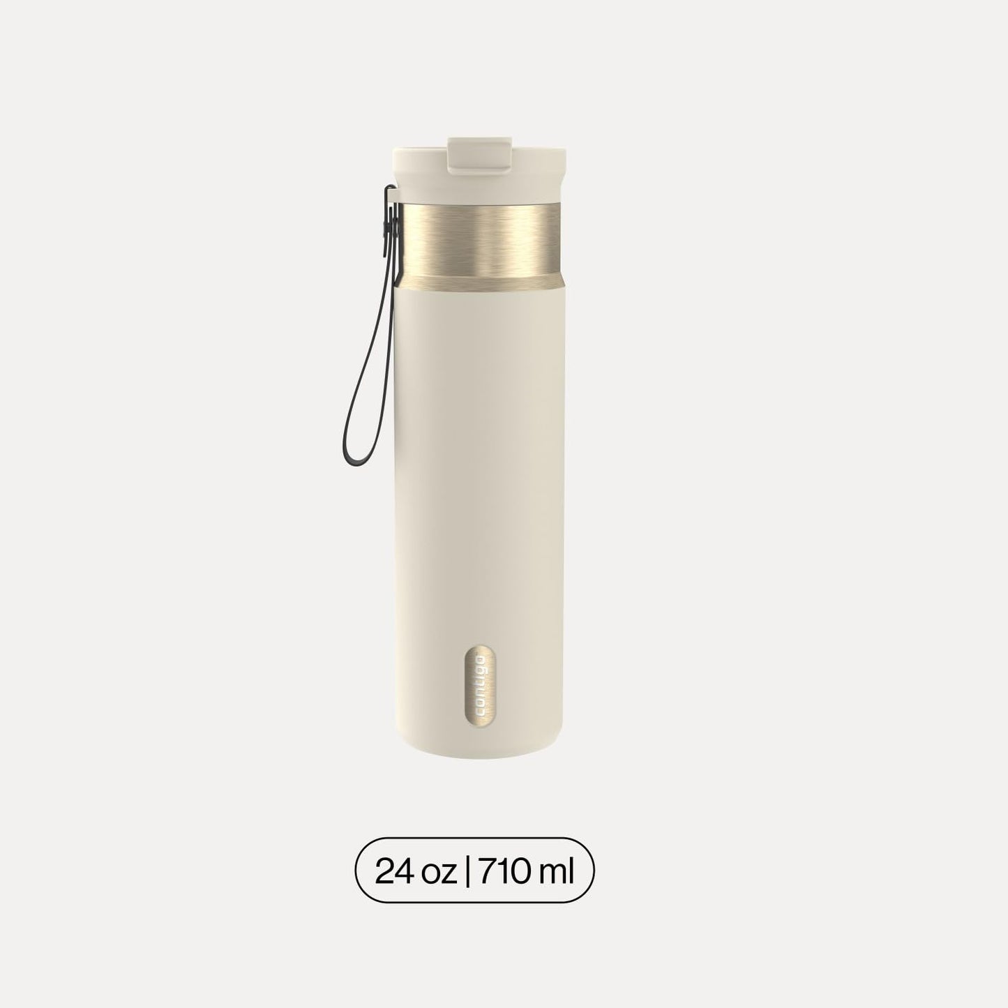 Contigo DualSip 24 oz Water Bottle w/Carry Strap & 2-Way Lid (Drink from Straw or Spout) | Vacuum-Insulated Stainless Steel for Cold Drinks | 100% Leakproof | BPA & Lead-Free | Dishwasher Safe 🍁 All In One Marketplace Canada