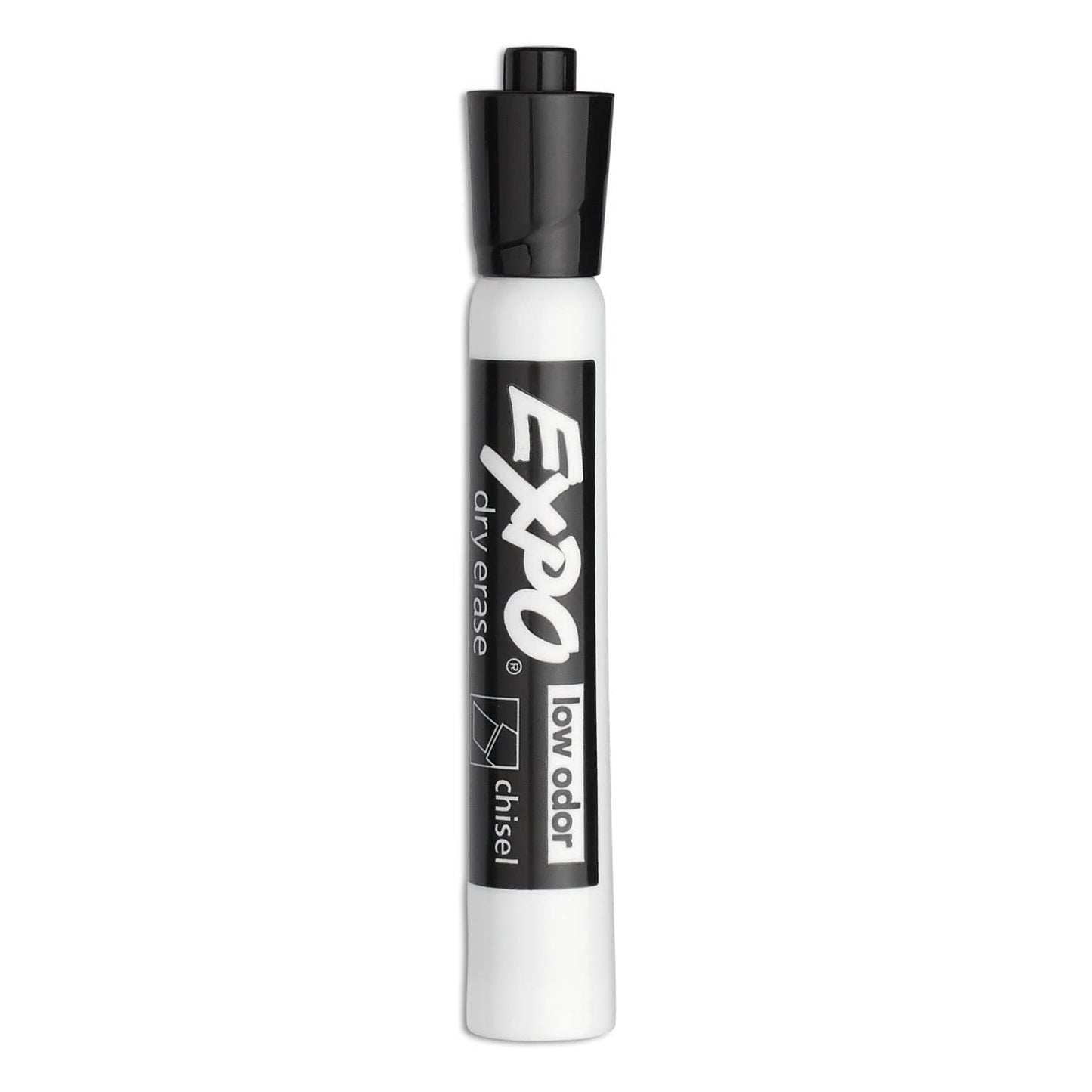 Expo Low Odour Dry Erase Markers, Chisel Tip, Black, 36 Count Expo