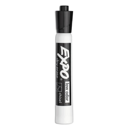 Expo Low Odour Dry Erase Markers, Chisel Tip, Black, 36 Count Expo