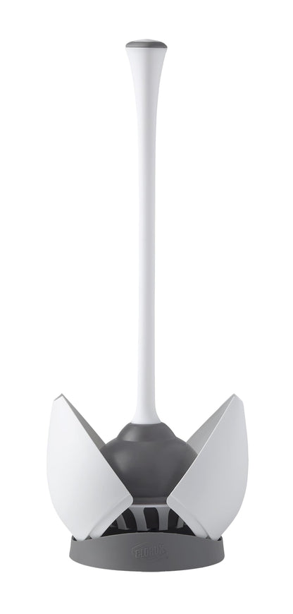 Clorox Toilet Plunger with Hideaway Caddy, Set of 2 – for Bathroom Organization and Storage, Bathroom Accessories, Toilet Unclogger, with Holder, White 🍁 All In One Marketplace Canada