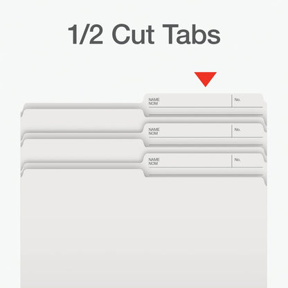Pendaflex File Folders - Ivory/White Colour File Organizers, 1/2 Cut Tab, Legal Size, Durable Paper Stock, 100/Box, Ideal for Office, Home, and School Organization Pendaflex