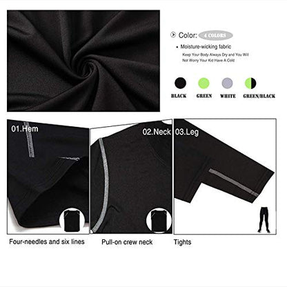 Minghe Boys Hockey Base Layer Moisture Wicking Quick Dry Underwear 2 Pcs 🍁 All In One Marketplace Canada