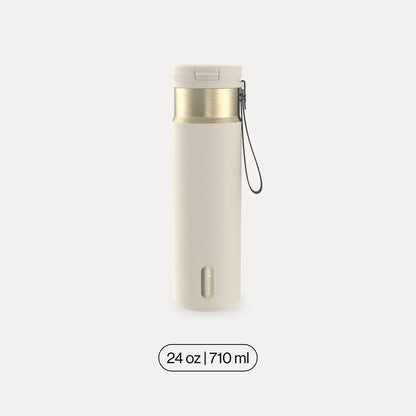 Contigo SnapSeal 24 oz Water Bottle w/Carry Strap & Reusable Straw | Vacuum-Insulated Stainless Steel for Hot & Cold Drinks | Spill-Proof Lid | BPA & Lead-Free | Dishwasher Safe 🍁 All In One Marketplace Canada