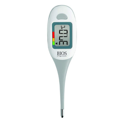 BIOS Diagnostics 5 Second Digital Thermometer, for Oral, Rectal, Axillary, 5 Second Reading, Auto Shut Off, Storage Case Included