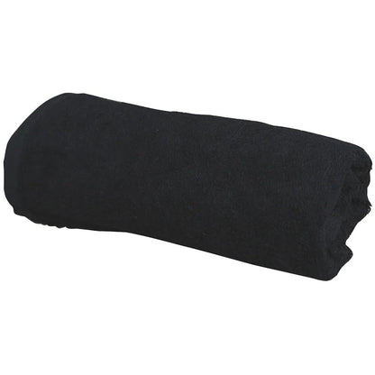 ForPro Premium Bleach Tough Salon Towels, Black, 100% Cotton, Bleach-Proof Towels, Stain Resistant, 16” W x 27” L, 12-Count