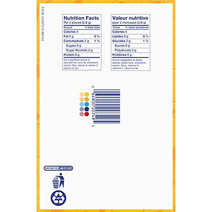 Juicy Fruit Chewing Gum - Fruit Flavored, 60 Pieces, 6 Bottles