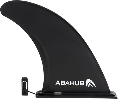 Abahub 9'' SUP Fin Inflatable Paddle Board Replacement Fins, Quick Release Slide in Detachable Center Fin for iSUP Stand UP Paddleboard Inflatable Boards 9 Inch 1 Pack Black