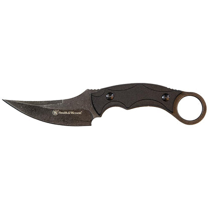 Smith & Wesson SW995 8.5in High Carbon S.S. Full Tang Karambit Knife with a 3.75in Clip Point Blade and Nylon Handle for Outdoor, Tactical, Survival and EDC Smith & Wesson