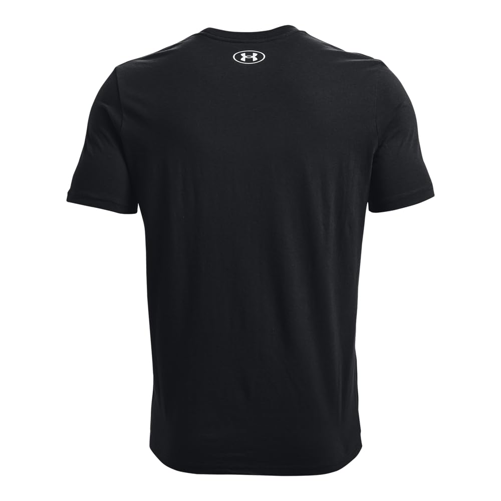 Under Armour Men's Sportstyle Logo Short Sleeve T Shirt, (001) Black / / White, Large Under Armour