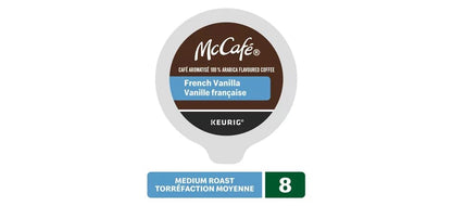 McCafé Variety Pack K-Cup Pods for Keurig Brewers, Medium Roast, Caramel, French Vanilla & Hazelnut, 24 Count