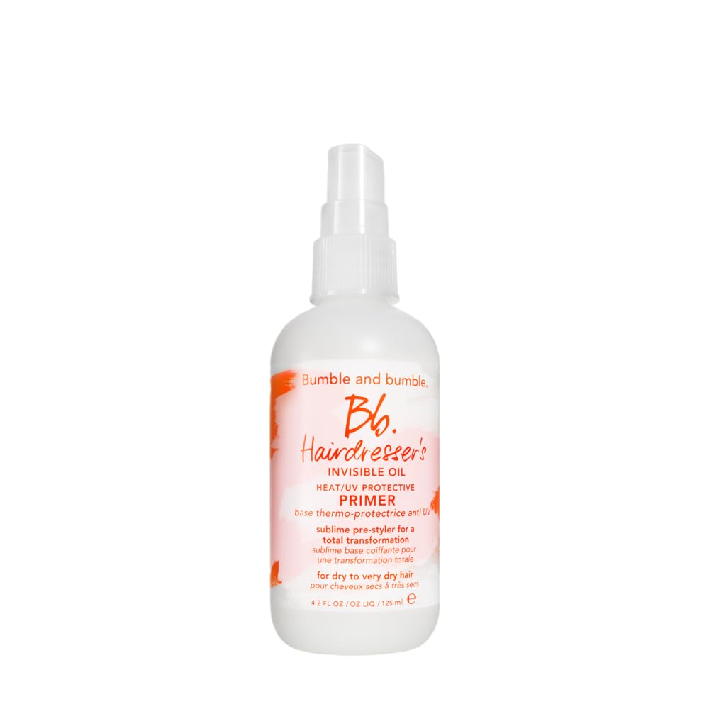 Bumble and bumble. Hairdresser's Invisible Oil Heat/UV Protection Leave-In Conditioner Hair Primer | Hydrating, Anti Frizz, Color Safe | Straight, Coily | With Argan Oil + Coconut Oil, 125 ml Bumble and bumble