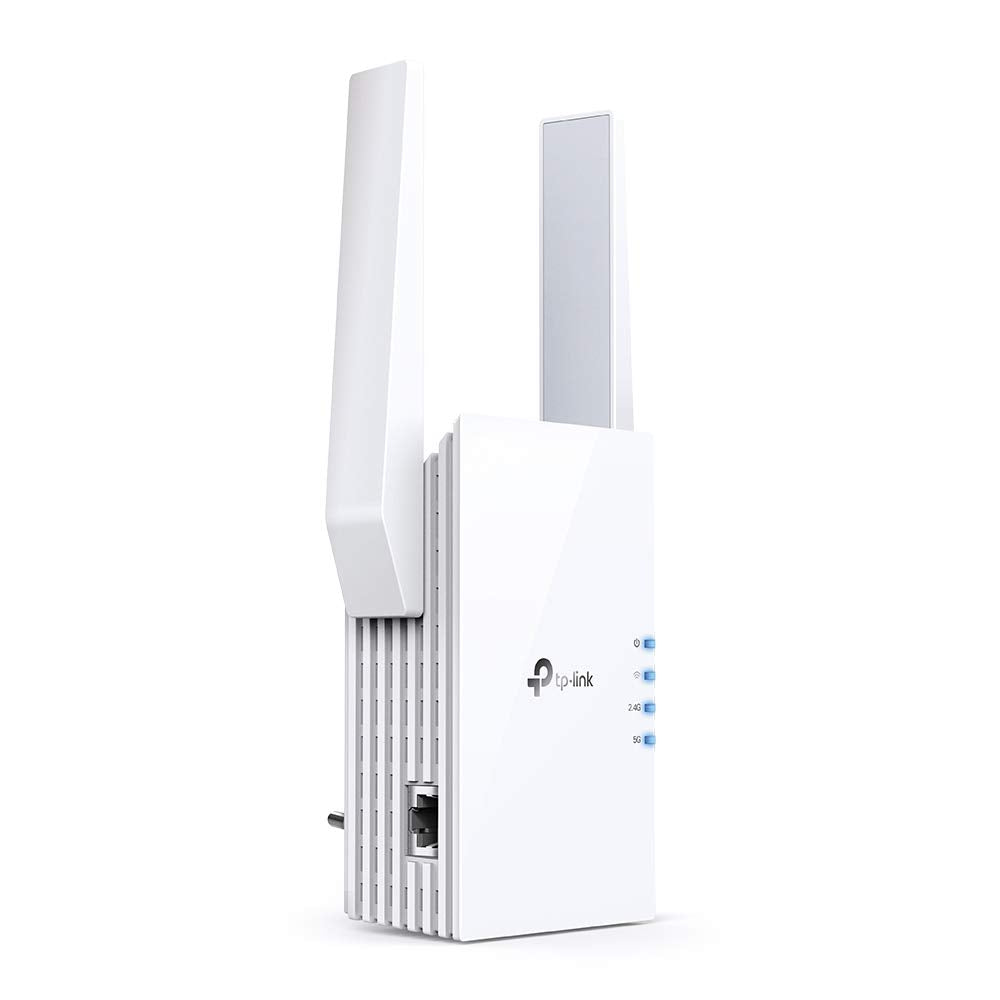 TP-Link AX1800 WiFi Extender Internet Booster RE605X-WiFi 6 Range Extender Covers up to 1500 Sq.ft and 25 Devices, Dual Band, Up to 1.8Gbps Speed, AP Mode w/Gigabit Port, APP Setup, OneMesh Compatible TP-Link