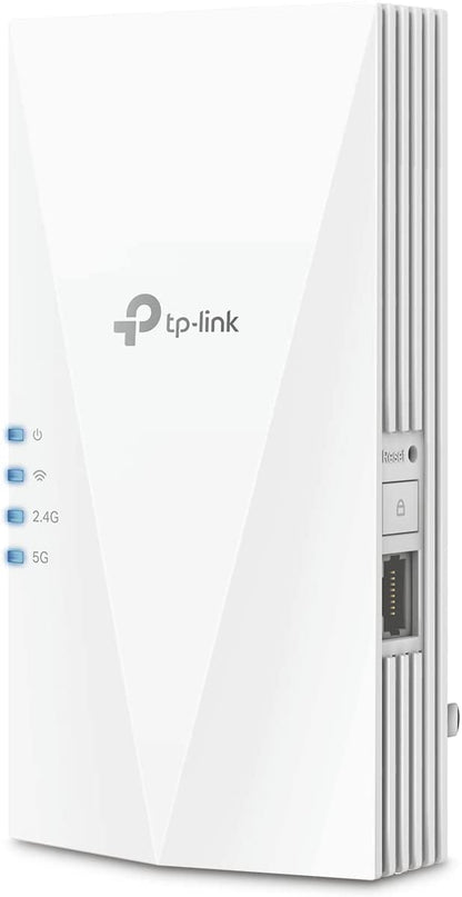 TP-Link AX1800 WiFi Extender Internet Booster (RE600X) - WiFi 6 Range Extender Covers up to 1500 sq.ft and 30 Devices, Dual Band, AP Mode w/Gigabit Port, APP Setup TP-Link