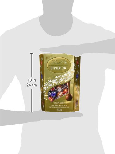 Lindt Lindor Assorted Chocolate Truffles - 900g Value Pack with 4 Flavors