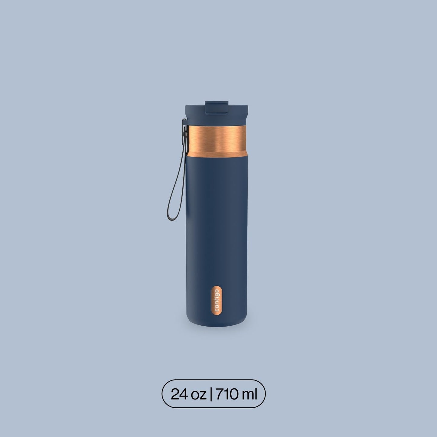 Contigo DualSip 24 oz Water Bottle w/Carry Strap & 2-Way Lid (Drink from Straw or Spout) | Vacuum-Insulated Stainless Steel for Cold Drinks | 100% Leakproof | BPA & Lead-Free | Dishwasher Safe 🍁 All In One Marketplace Canada