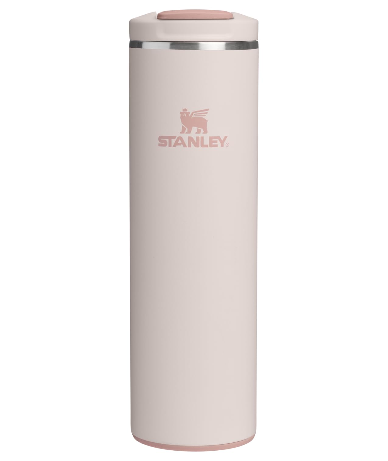 Stanley AeroLight Transit Bottle 16 oz | Locking Drink Through Lid | Leak Resistant Water Bottle or Coffee Travel Mug | Lightweight Insulated Stainless Steel | BPA-Free | Rose Quartz Stanley