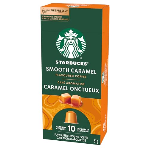 STARBUCKS Smooth Caramel Coffee Capsules for Nespresso Original Line - Blonde Roast, 5 Boxes (255g)