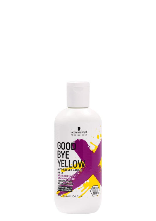 Schwarzkopf Goodbye Yellow Neutralizing Shampoo - Purple Shampoo for Blonde Hair - Colour Toner Eliminates Brassy Yellow Tones for Blonde or Bleached Hair - Paraben & Sulphate-Free - Available at All In One Marketplace Canada