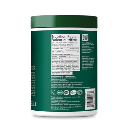 Great Lakes Wellness Beef Gelatin Powder - Grass-Fed, Kosher, Keto-Friendly for Gummies, Marshmallows & Desserts - 454g