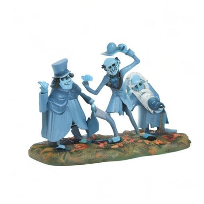 Figurine Department 56 Snow Village Halloween Disney The Haunted Mansion « Beware of Hitchhikers », 9,5 cm H x 5,5 cm L x 15,4 cm L, Multicolore