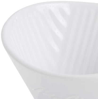 Melitta SS PO WH Ceramic Signature Series Pour-Over Coffee Maker, Glossy White