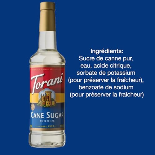 Torani Cane Sugar Syrup, 25.4 oz Bottle