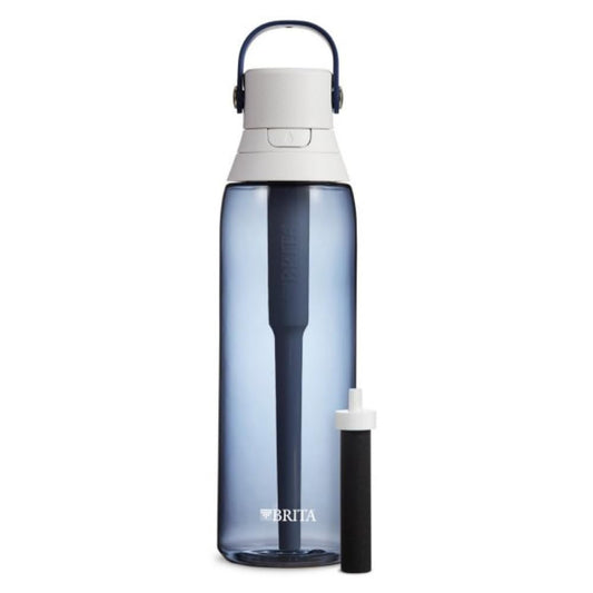 Brita Filtering Water Bottle with Straw, BPA-Free Water Bottle for Sports, Travel or Hiking, Easy-carry loop, Leak-proof lid, 26 Oz, Night Sky 🍁 All In One Marketplace Canada BRITA